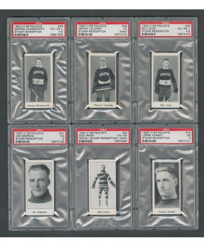 1923-V128-1-Paulin-Candy-paulins-hockey-for-sale Hainsworth rc rookie