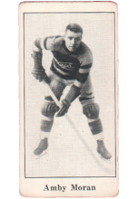 1923 V128-1 Paulin's Candy #29 Amby Moran carte a vendre hockey
