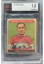 1933 R338 Sports Kings #24 Howie Morenz HOF BVG psa graded for sale habs