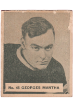 1937 V356 World Wide Gum #47 Georges Mantha 1936-37 wwg set lot auctions