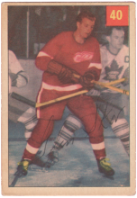 1954-55 Parkhurst #40 Glen Skov 1955 carte a vendre hockey