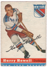 1954-55 Topps #3 Harry Howell hockey card vintage rookie rc